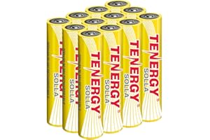 Tenergy Solla AAA Rechargeable NiMH Battery, 600mAh Solar Batteries for Outdoor Solar Lights, Patio Lights, Anti-Leak, 5+ Years Performance, 12 Pack, UL Certified