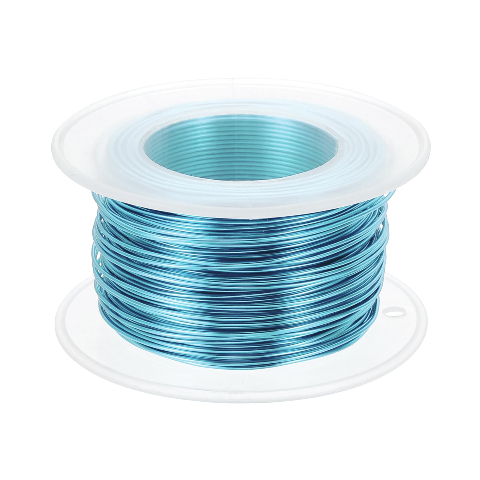 PATIKIL 20 Gauge 0.8mm Aluminum Craft Wire, 98.4 Ft Metal Wire Armature Bendable Wire for Jewelry Making Metal Wrap DIY, Light Blue