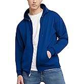 Hanes mens Zip-up Hoodie, Ecosmart Fleece Full-zip Hoodie for Men, Hooded Sweatshirt