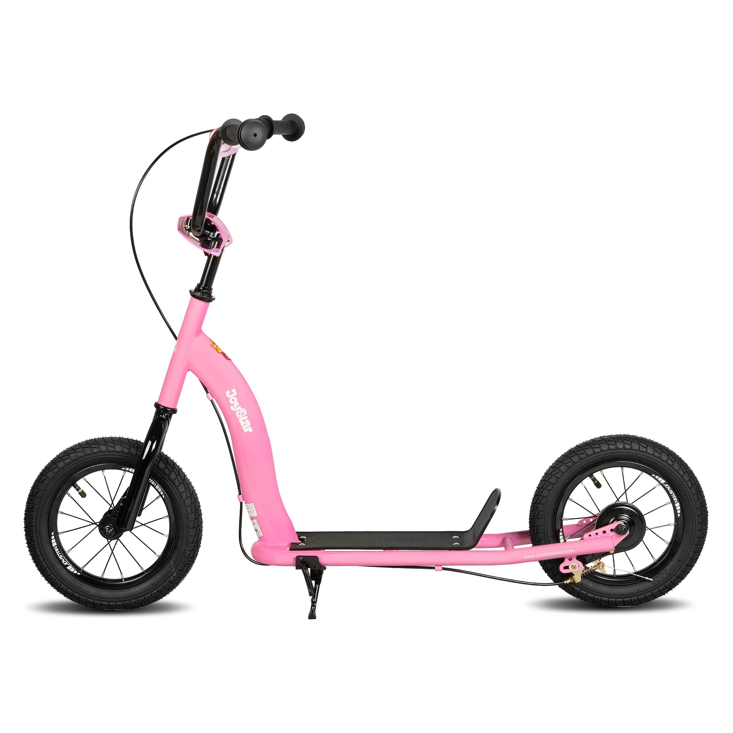 JOYSTAR Conway 12-inch kick scooter for children aged 5+, lightweight 12" children's scooter with adjustable handlebars, 2-wheel scooter for boys and girls, pink