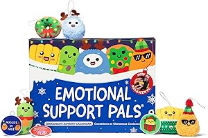 WHAT DO YOU MEME? Emotional Support Advent Calendar by Relatable, Includes Mini Plush Toys and Ornaments, Fun Holiday Gift and Stocking Stuffer for Loved Ones of All Ages, Includes 24 Ornaments in Countdown Calendar