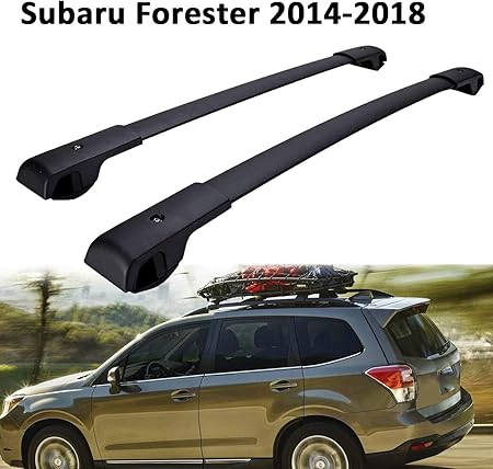 Amazon Alavente クロスバー 交換用 スバルフォレスター 14 15 16 17 18 アルミニウム合金荷物キャリアルーフラック フォレスター14 18 Oe No 61ssg000 ペア バー 車 バイク