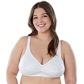 Bestform 5006233 Floral Trim Wireless Cotton Bra with Lightly-Lined Cups