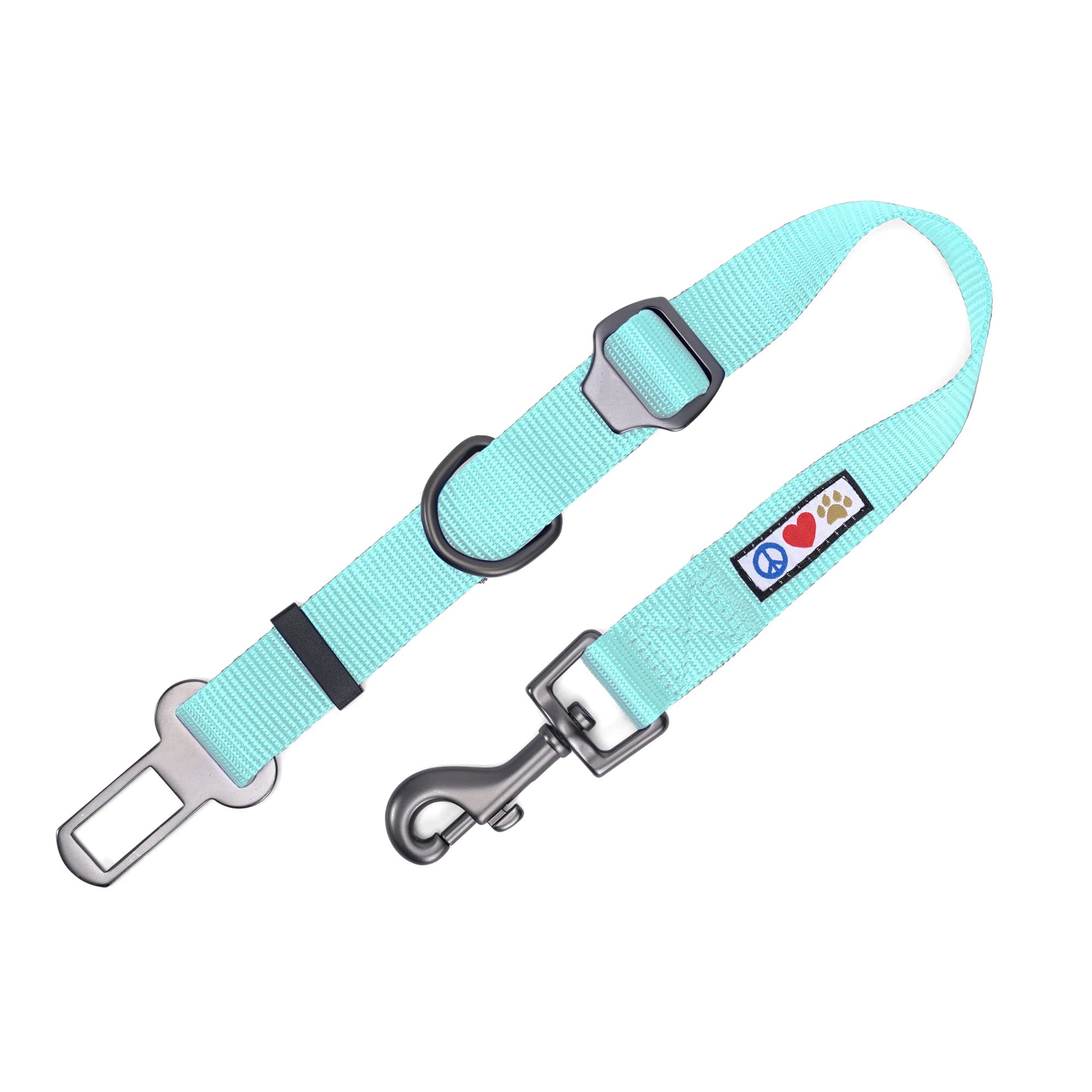 Pawtitas Dog Car Seat Belt | Pet Safety Seat Belt with Adjustable Lead for Small, Medium and Large Dogs | Keep Your Dog Secure in The Car | Dog Seat Belt with Extendable Lead - Teal
