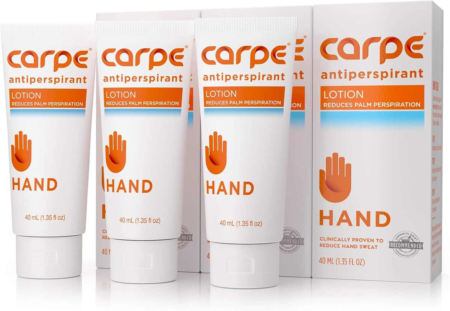 Carpe Antiperspirant Hand Lotion, A dermatologist-recommended, non-irritating, smooth lotion that helps stops hand sweat, Great for hyperhidrosis : Beauty