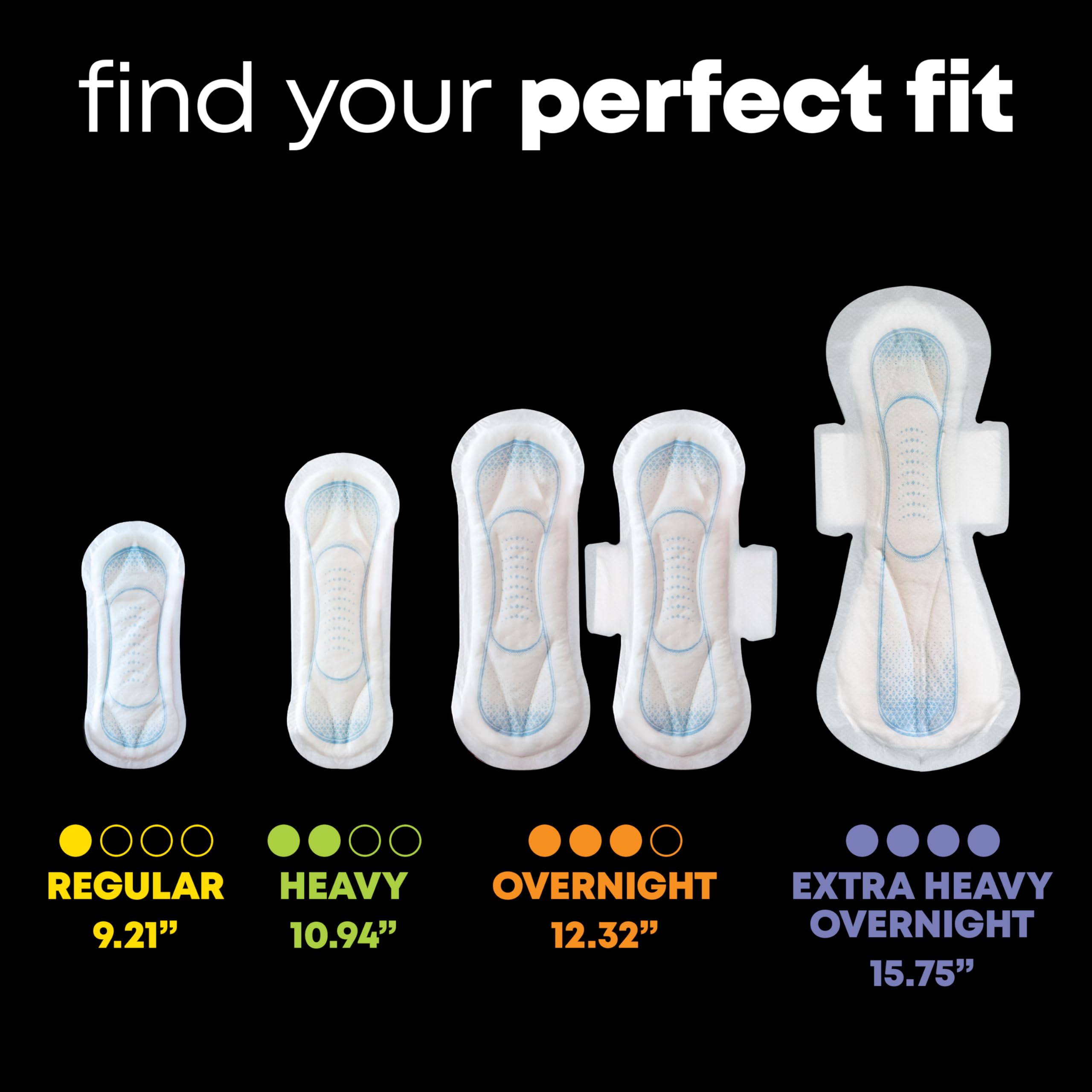 U by Kotex Clean & Secure Overnight Maxi Pads with Wings, Extra Heavy Absorbency, 48 Count (2 Packs of 24) (Packaging May Vary)