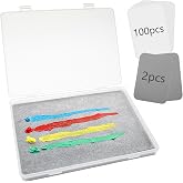 Kreapa Stay Wet Palette for Acrylic Painting, Wet Pallets for Painting Miniatures Include Wet Pallete Tray, 2 Pcs Sponges and 100 Pcs Hydro Paper to Keep Paint Stay Wet