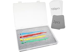 Kreapa Stay Wet Palette for Acrylic Painting, Wet Pallets for Painting Miniatures Include Wet Pallete Tray, 2 Pcs Sponges and 100 Pcs Hydro Paper to Keep Paint Stay Wet
