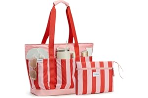G4Free Beach Bag,Waterproof Beach Tote Pool Bags for Women,Compatible with Stanley Cup,Foldablefor Weekender Travel