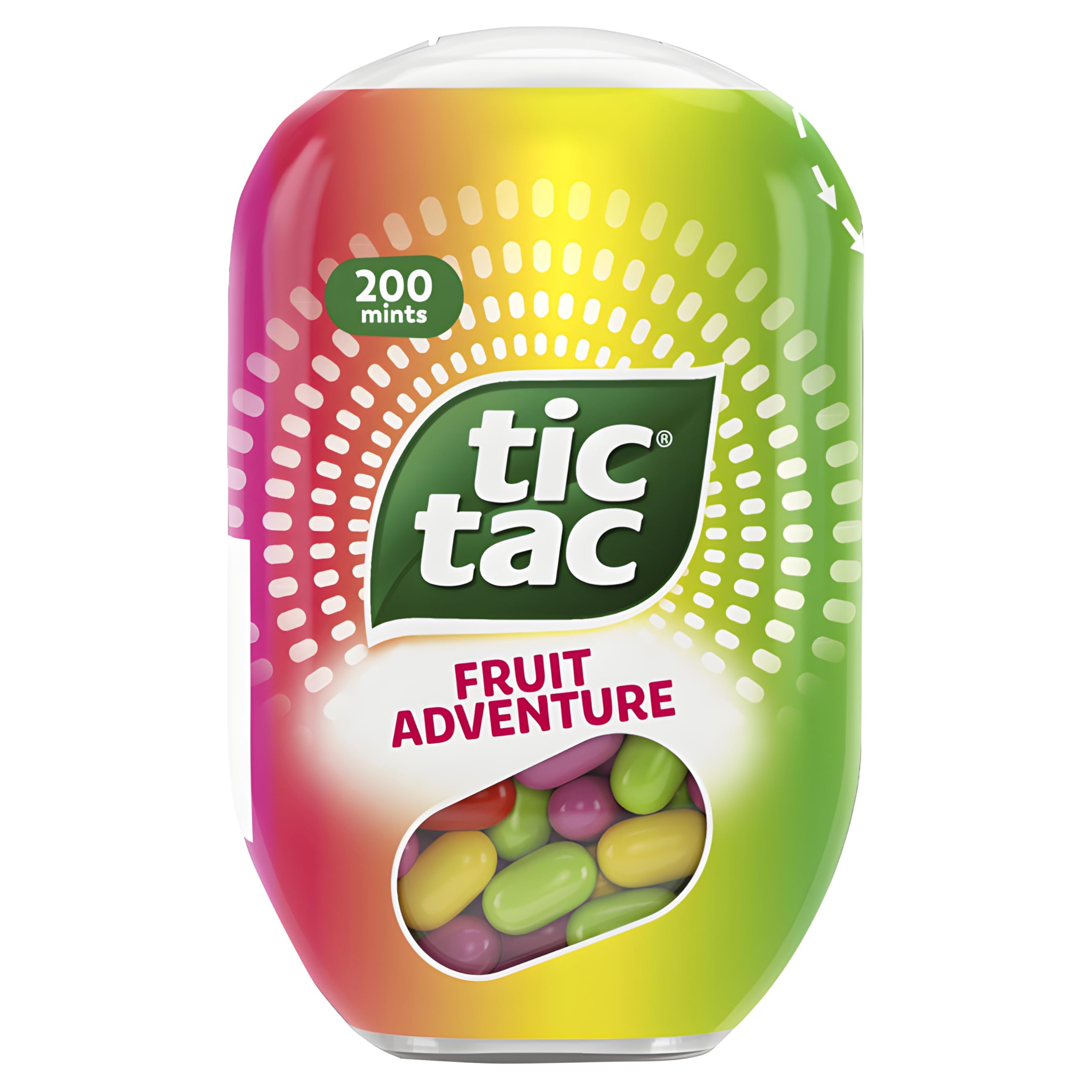 Tic Tac Fruit Adventure Bulk Sweets Pack, Party Bags, Sweets Gift Box, On the Go Refreshment, Sweet Tasting Mints, Bulk Box of 8 x 98g