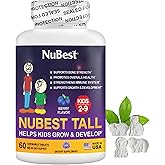 NuBest Tall Kids - Multivitamins & Minerals for Age 2 to 9 - Bone Strength & Immunity Support - Helps Kids, Toddlers Healthy - Animal Shapes - 60 Chewable Berry Tablets | 1 Month Supply
