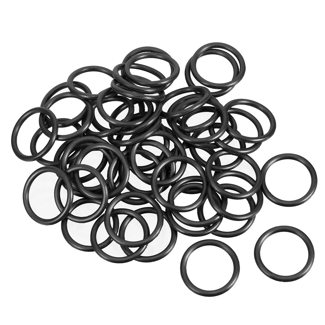 sourcingmap Nitrile Rubber O-Rings 23mm OD 18.2mm ID 2.4mm Width, Metric Sealing Gasket, Pack of 50