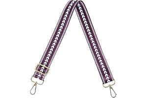 S&loyoe Purse Straps Replacement Crossbody Bag Strap Adjustable Wide Guitar Straps for Handbags 1.5inch