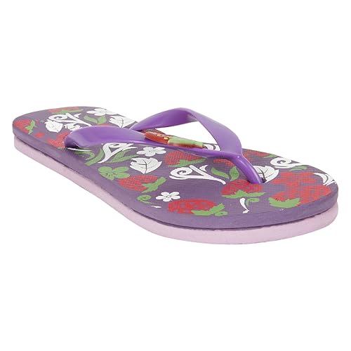 womens purple flip flops