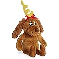 Aurora Dr. Seuss Santa Grinch Mallows Stuffed Animal - 6 Inch Green Plush