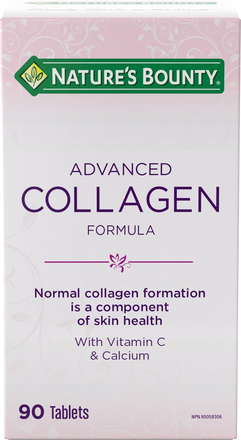 Amazon Com Nature S Bounty Advanced Collagen Skin Care Formula 90 Tablets Health Personal Care