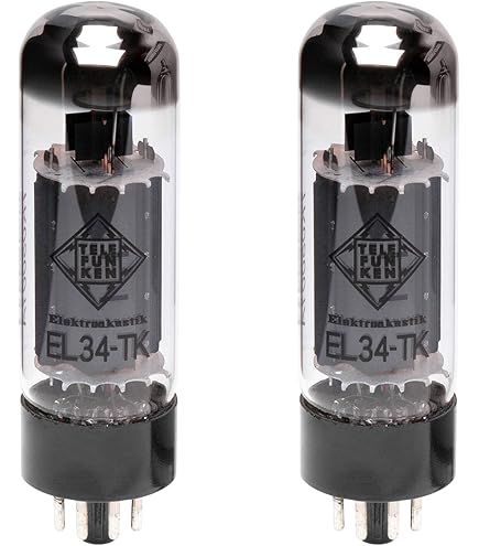 真空管EL34 Amazon.com: Mullard EL34 電動真空管,鉑金四輪配對: 樂器