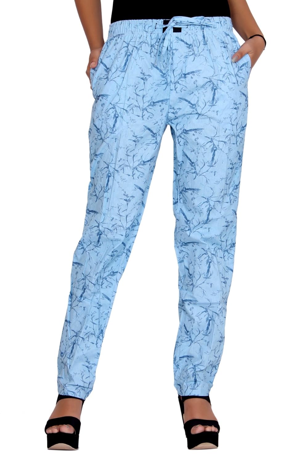 flamboyant women multicolor cotton pyjama