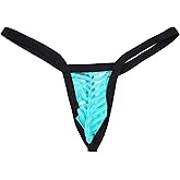 MuscleMate UltraHot Men's See-Through Thong G-String Underwear, Men's Hot T-Back Thong G-String Undie, No Visible Lines.