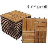 Holzfliesen Terrassenfliesen 1 qm = 11 Stück: Amazon.de: Baumarkt
