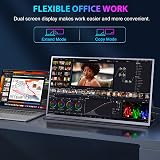 COOLHOOD 18.5 Inch Portable Monitor 120Hz FHD USB-C HDR HDMI IPS view 2