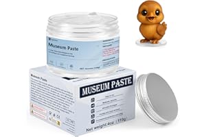 INNOVAYOU Clear Exhibit Gel for Museum Exhibit Putty Removable 110g, Reusable Transparent Wax for Collections, Antiques, Glas