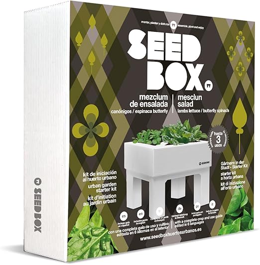 SeedBox SBCOME - Huerto Urbano de canónigos y Espinacas (Colección ...