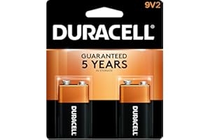 Duracell - CopperTop 9V Alkaline Batteries - long lasting, all-purpose 9 Volt battery for household and business - 2 count