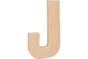 Creativ 20.5 cm 1-Piece Papier Mache Letter J