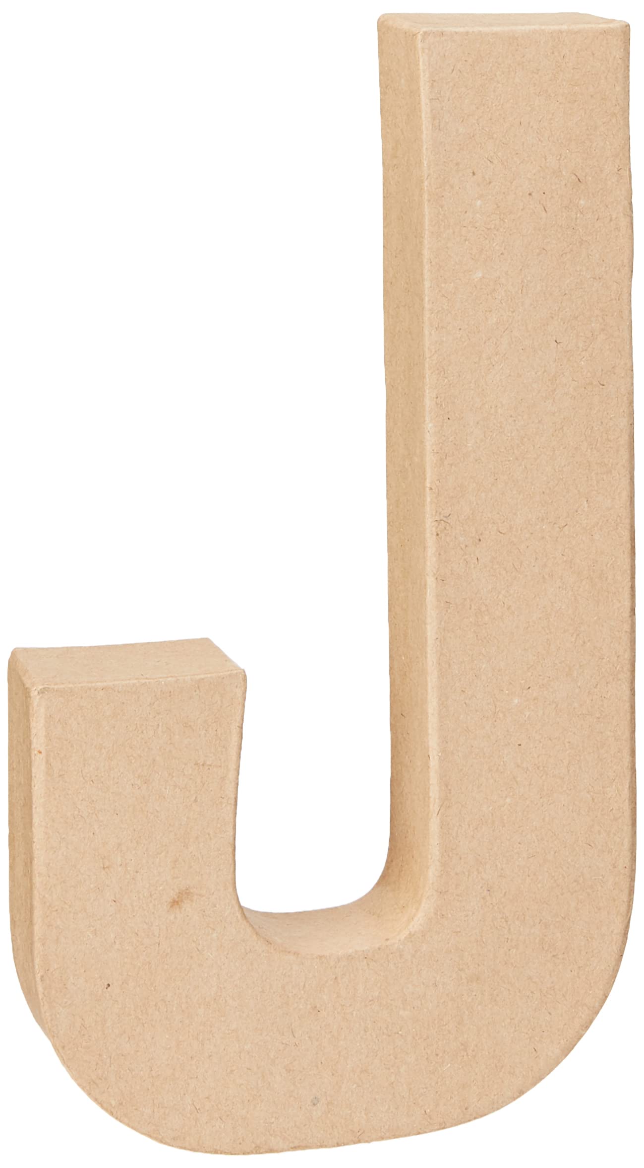 Creativ 26609 20.5 cm 1-Piece Papier Mache Letter J, Beige
