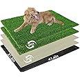 Dog Grass Pad with Tray, 41.4 x 27.8 in, Dog Potty Tray, Pee Pads for Dogs, Realistic, Less Stink, Potty for Balcony