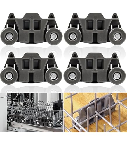 Maytag Dishwasher Parts 4pcs W10195417 Dishwasher Wheels Lower Rack