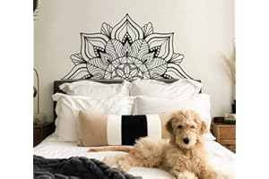 ESTART Large Metal Mandala Wall Art, Unique Lotus Flower Wall Decor Artwork, Suitable for Office and Home Indoor and Outdoor 