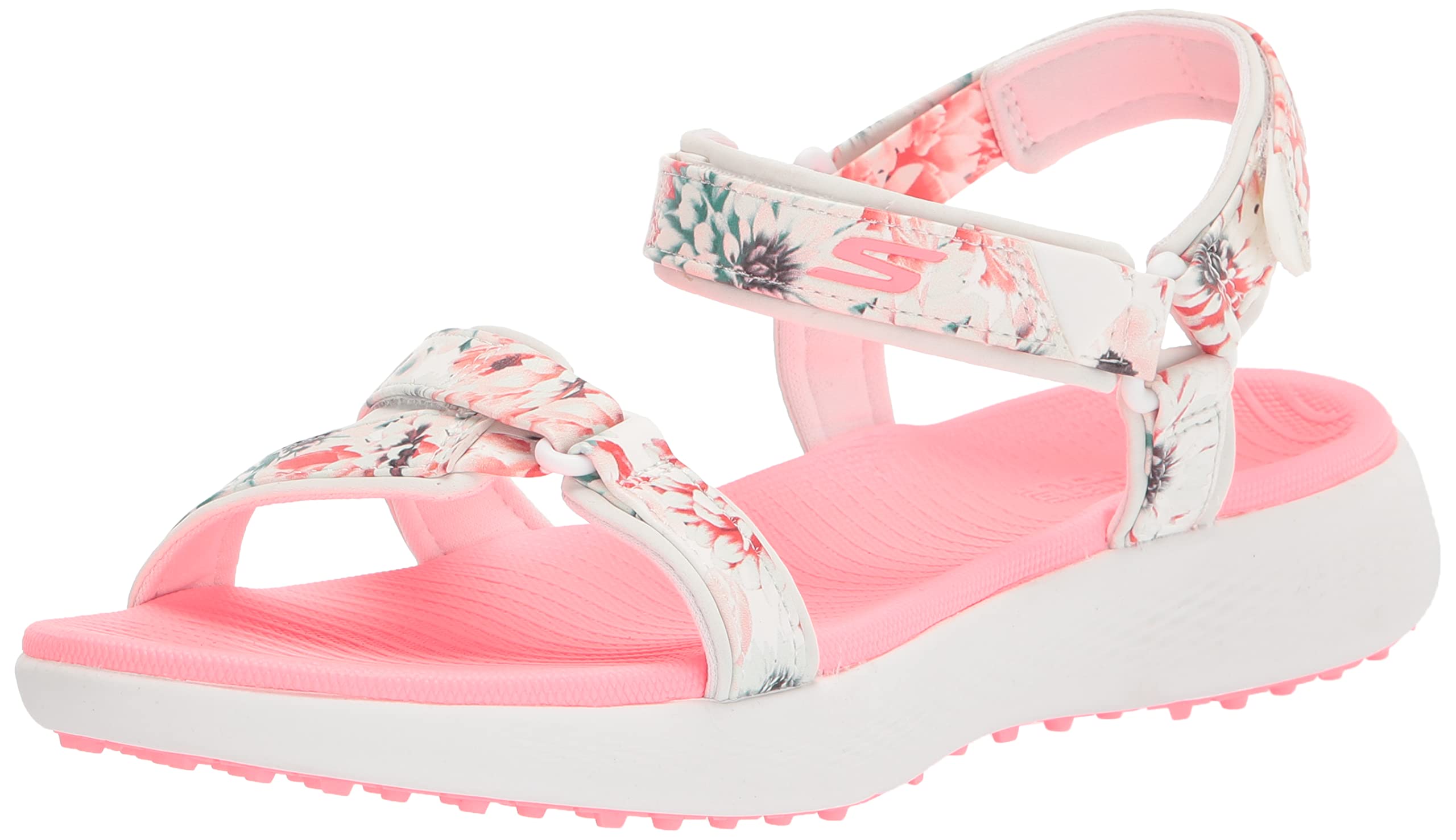 Skechers Women's 600 Spikeless Golf Sandal Shoe, White/Multi Tropics, 6 Image