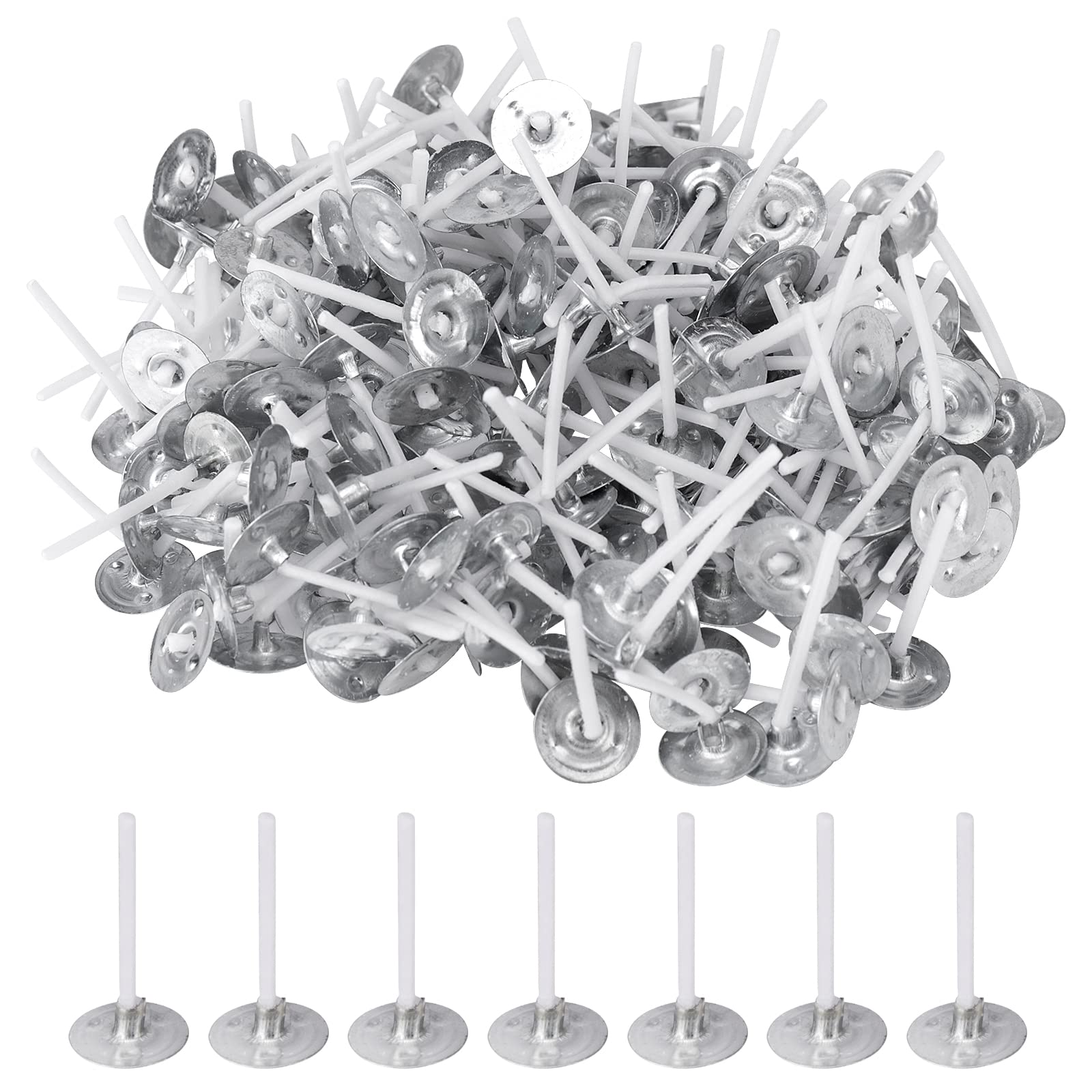 Pack of 200 Candle Wicks, Wicks for Tea Lights, Tea Light Wicks, Candle Wicks for Candles, Wicks for Candles, Candle Wicks 26 mm Long, Buy Candle Wicks, Wicks for Candle Watering, Candle Wicks