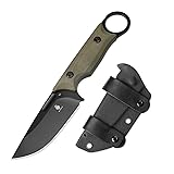 Kizer Cabox Fixed Blade Knife, 3.36" D2 Steel Fixed