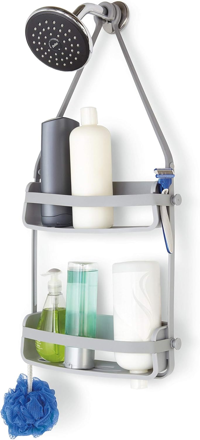 Umbra Flex Hanging Shower Caddy, Bathtub Shelf and Bathroom Organizer