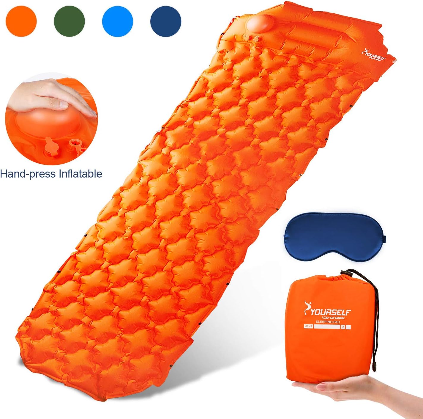 SYOURSELF Inflatable Sleeping Pad, SelfInflating Camping Mat