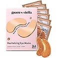grace and stella Eye Patches with Caffeine - Under Eye Patches for Puffy Eyes - Revitalizing Under Eye Mask - Eye Pads with N
