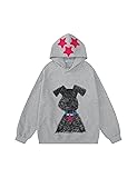 Aelfric Eden Dog Graphic Hoodie Oversized Cute Star