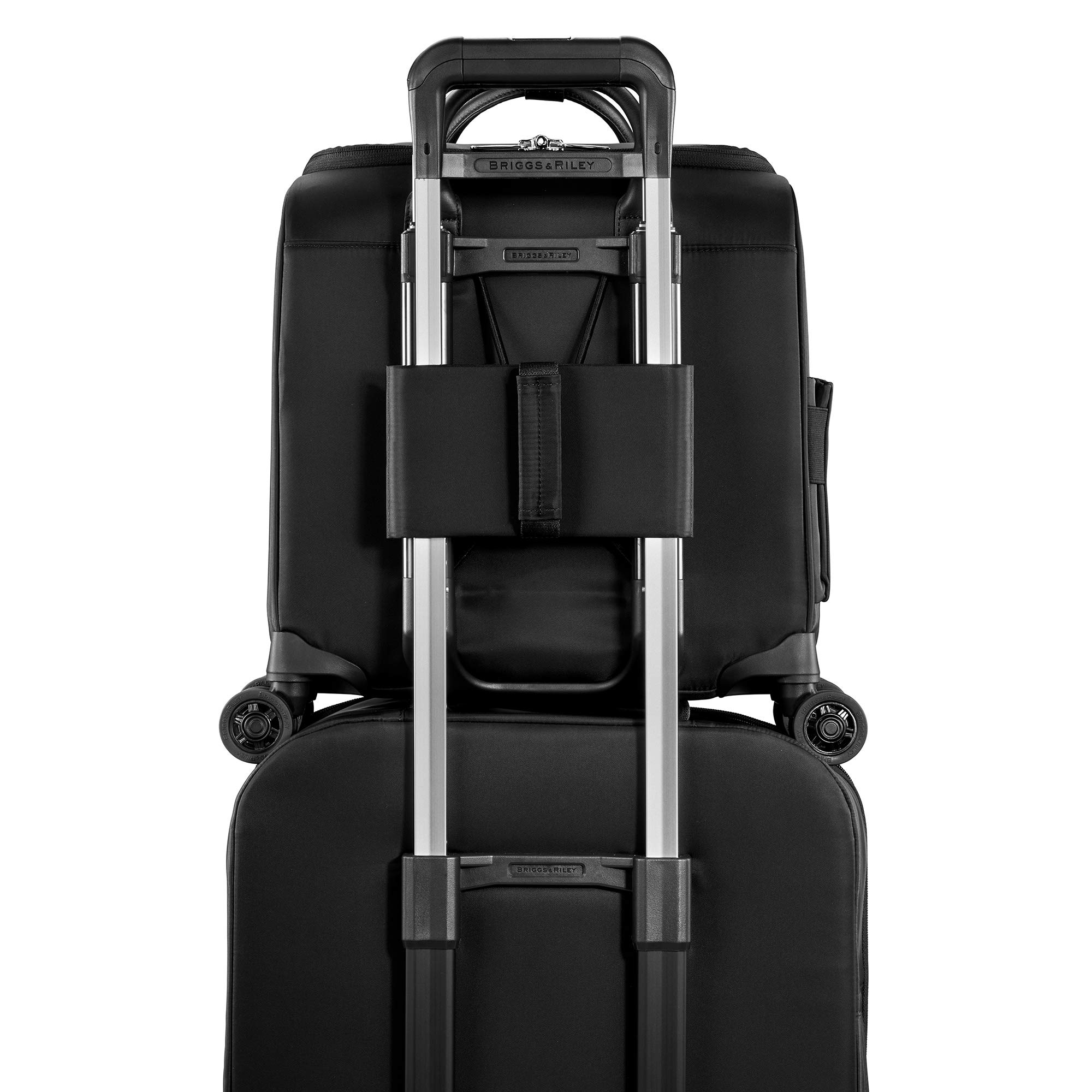 Briggs & Riley Rhapsody Softside Underseat Carry On Cabin Spinner, Black, Wide 16-Inch