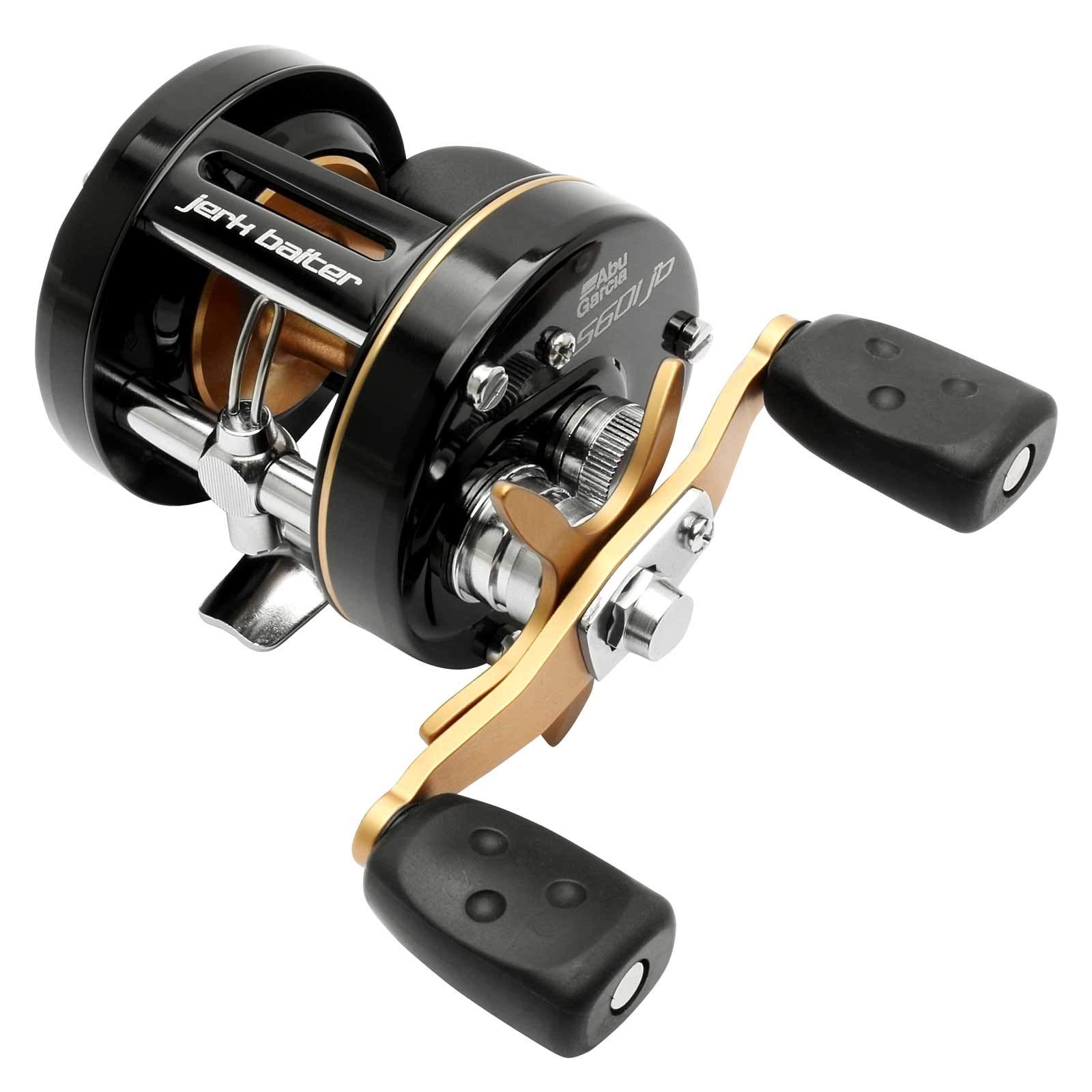 Abu Garcia Ambassadeur® 5601 JB, Fishing Reel, Round Baitcast Reels, Conventional Fishing, Unisex, Blue / Black, 5000 | Left Hand | 5.3:1
