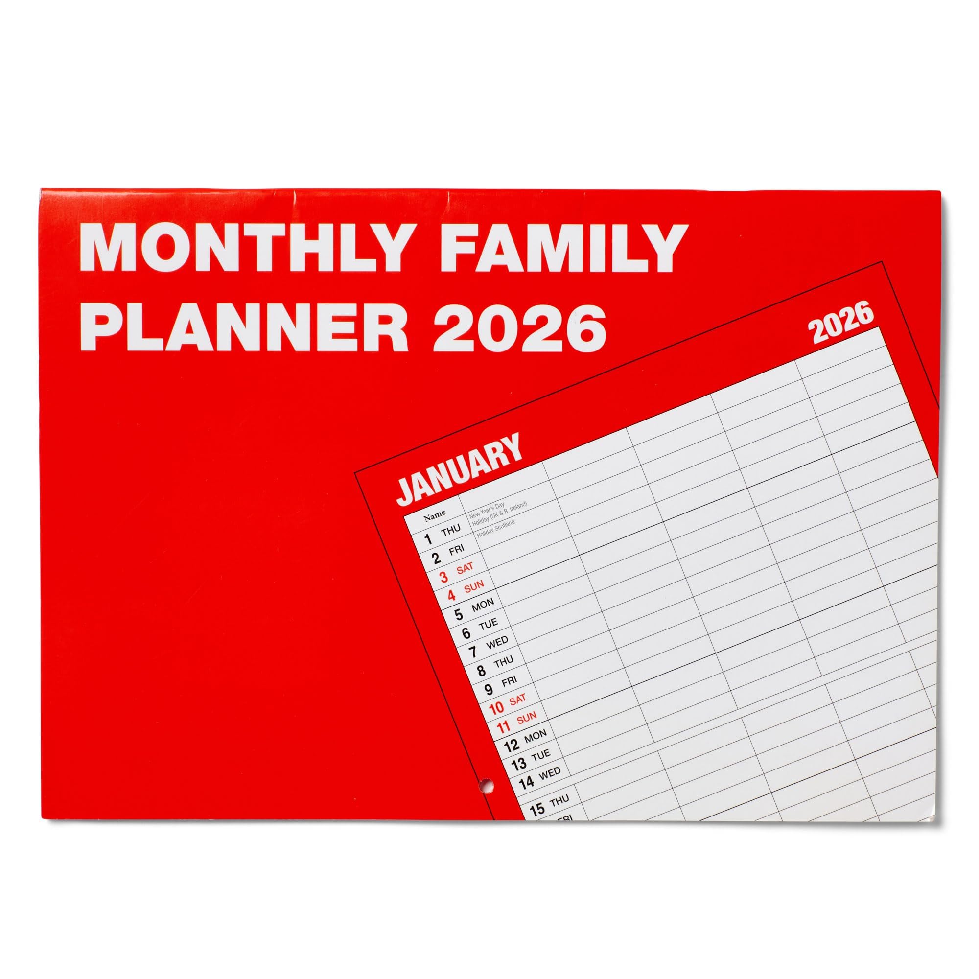 "2026 Ultimate Family Organiser & Monthly Planner - Essential Wall Calendar for Family Planning, Matte Finish, Perfect for Scheduling, Home, Office & School Coordination"