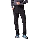 TRAILSIDE SUPPLY CO. Men's Fleece Lined Insulated Pants Softshell Pants,Water and Wind-Resistant