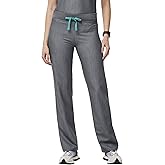 FIGS Livingston Basic Scrub Pants for Women — Yoga Waistband, 2 Pockets, Classic Straight Leg Fit