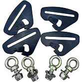 Rad UTV Parts Quick Release Harness Mounting Kit, 3-inch, for UTV 4-5 Point Harnesses