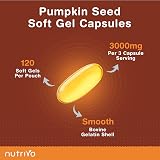 Nutrivo Pumpkin Seed Oil Capsules 3000mg | 120 Soft Gels | UK Made view 3