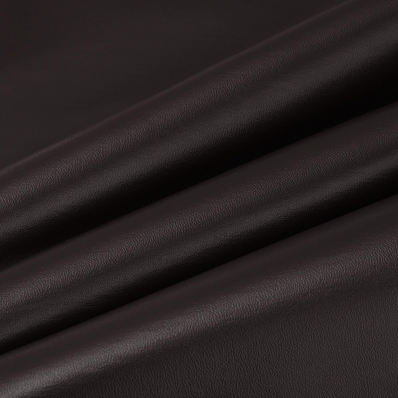 PATIKIL 54x19.7x0.03 Inch Faux Leather Sheets, Soft Colored Faux PU Leather Sheets Repair Fabric Patch for Book Binding, Repairing, Crafting, Sewing, Dark Coffee Color