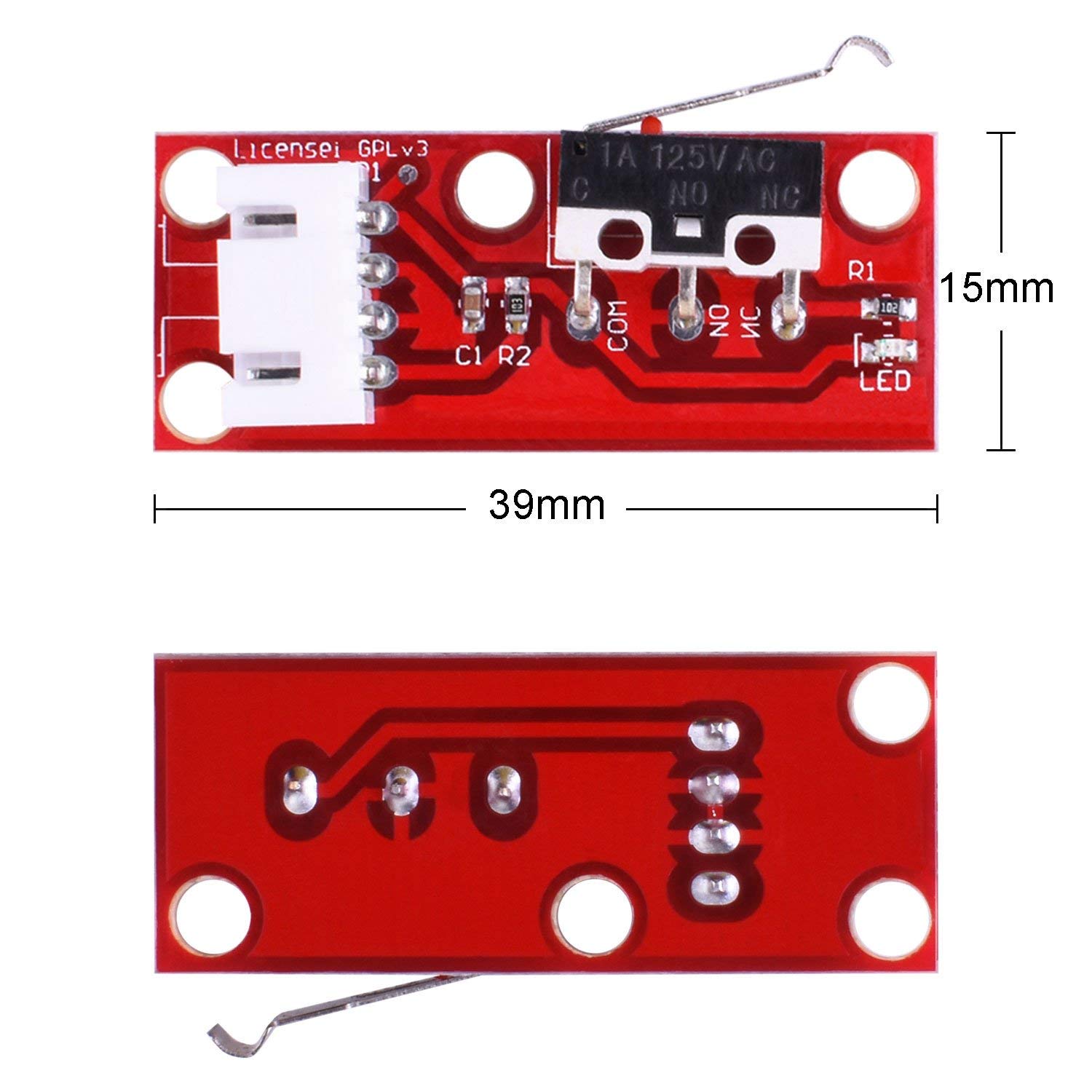 Bkinsety 9 Stücke Mechanische Endschalter mit Kabel For 3D Printer RepRap Prusa Mendel CNC for Arduino Mega 2560 RAMPS 1.4