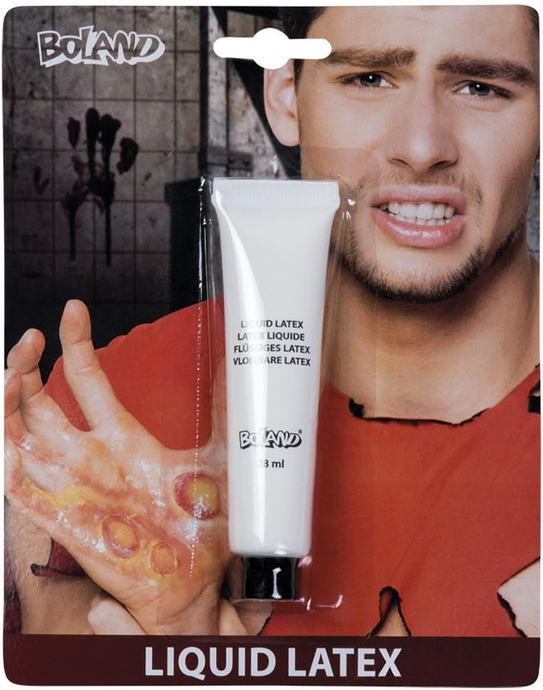 Fancy Ole – Costume – Accessoire Latex liquide maquillage, 28 ml, Blanc